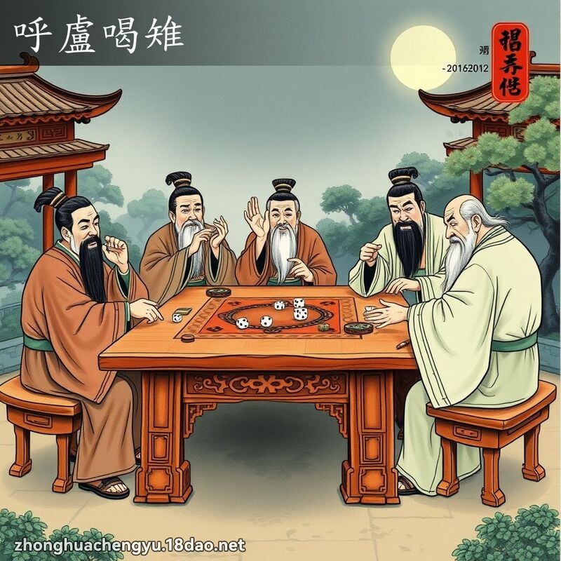 呼盧喝雉 配图