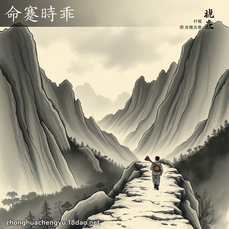 命蹇時乖 - 中華成語配圖