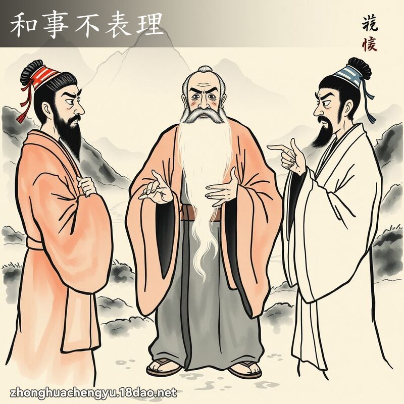 和事不表理 - 中華成語配圖