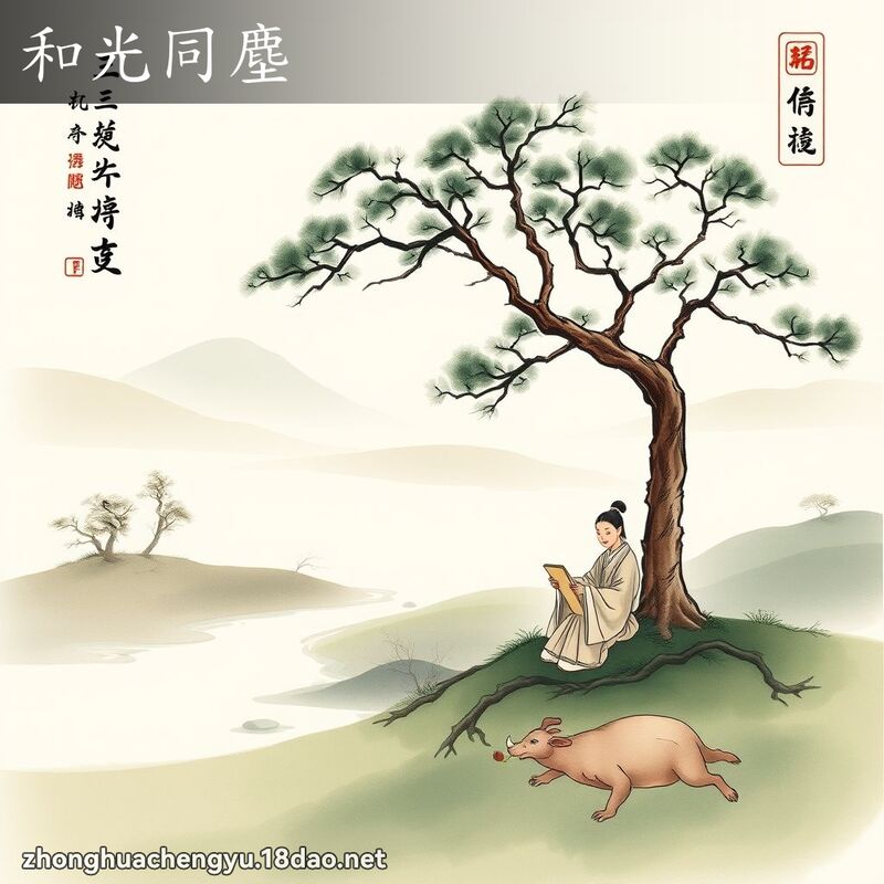 和光同塵 - 中華成語配圖