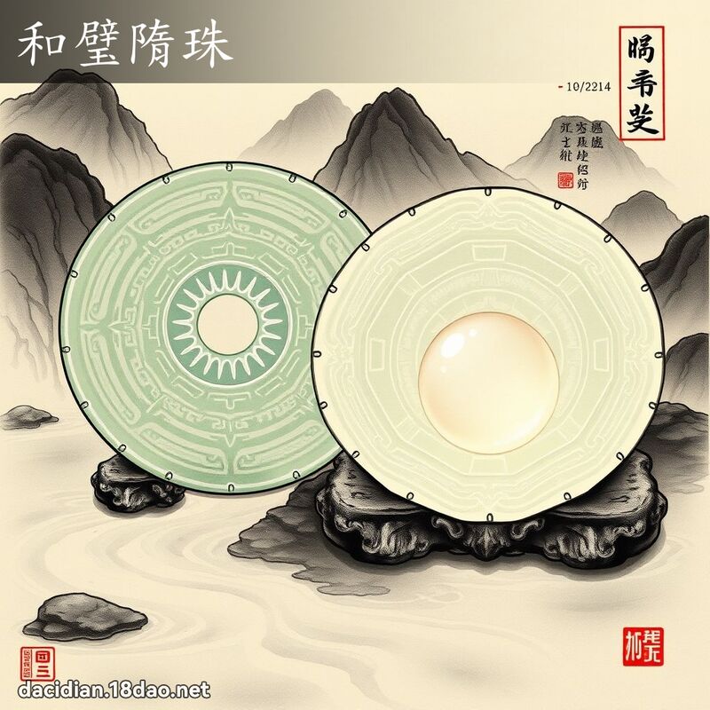 和璧隋珠 - 中华成语配图