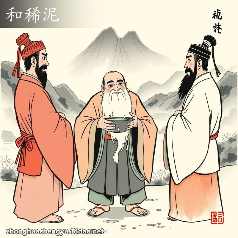 和稀泥 配图
