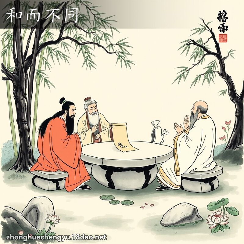 和而不同 配图