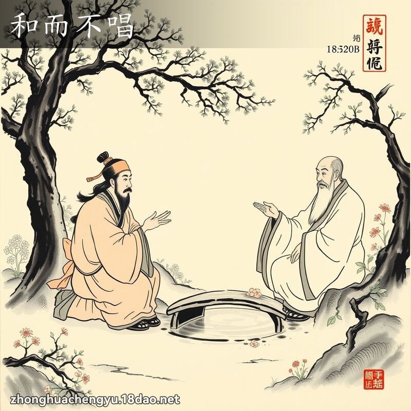 和而不唱 配图