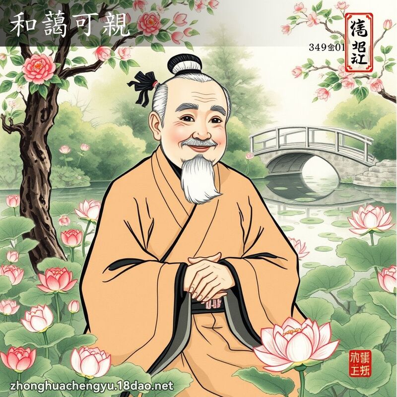 和藹可親 配图