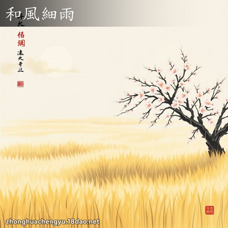 和風細雨 配图