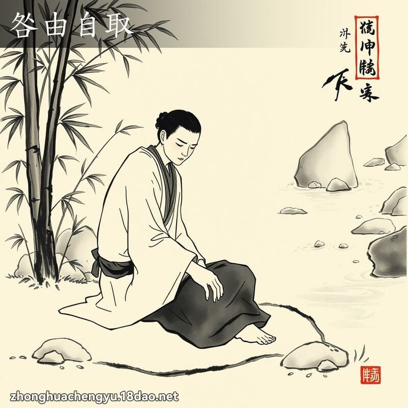 咎由自取 配图