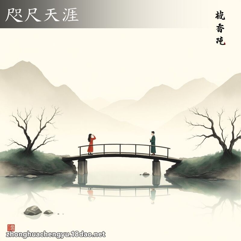 咫尺天涯 配图