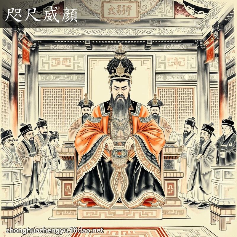 咫尺威顏 配图