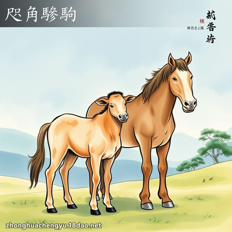 咫角驂駒 配图