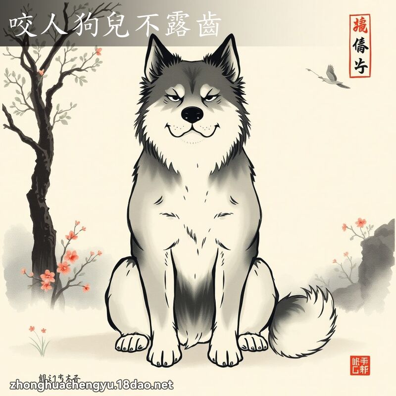 咬人狗兒不露齒 配图