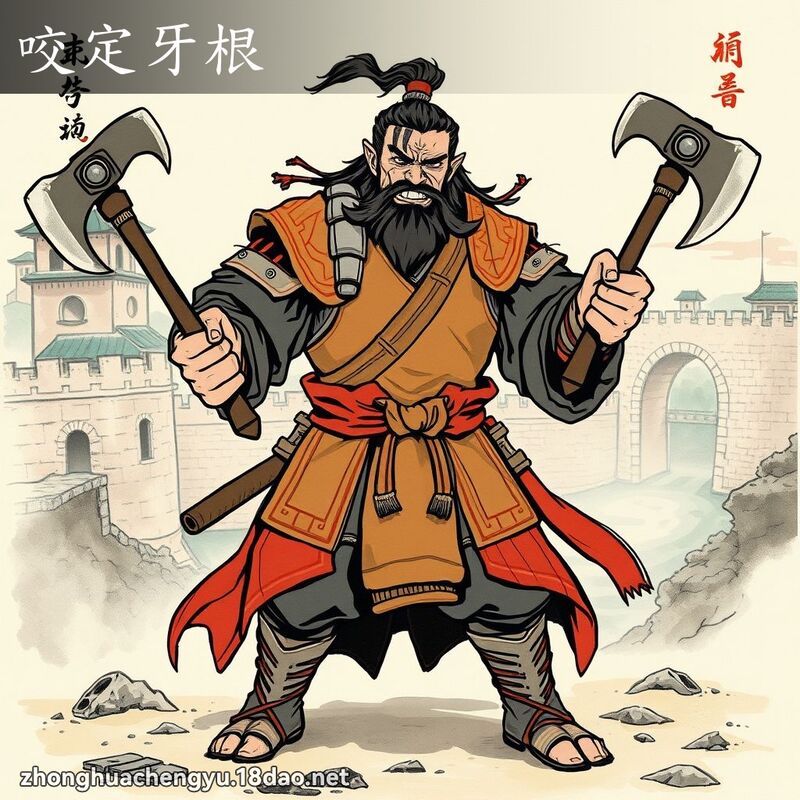咬定牙根 配图