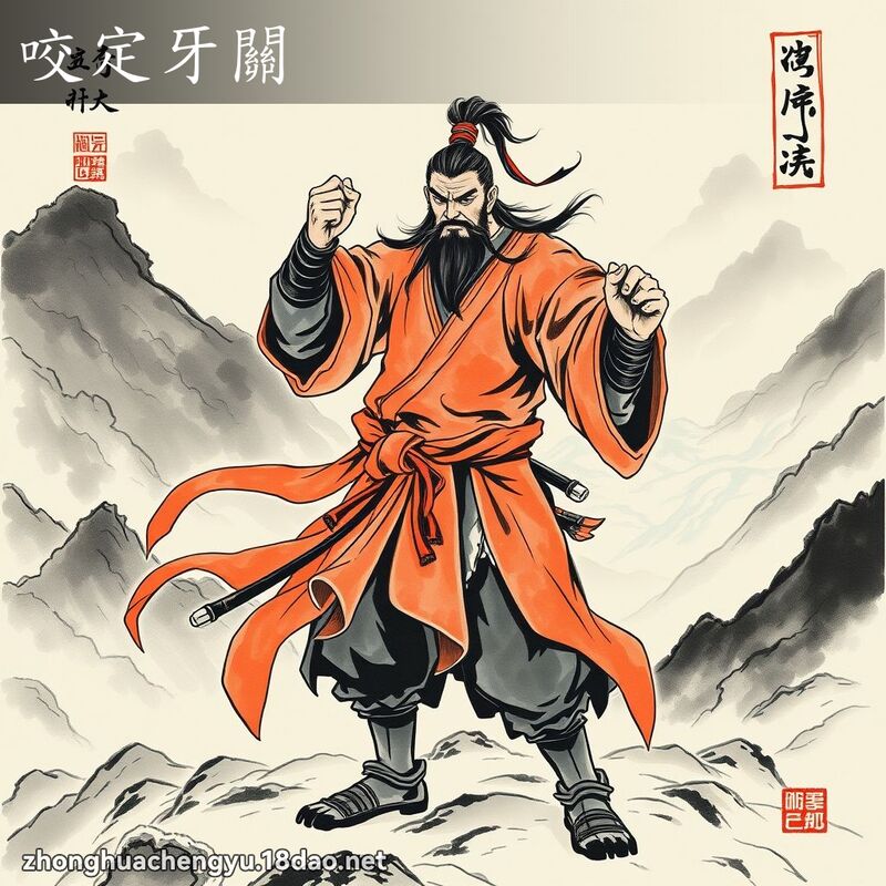 咬定牙關 配图