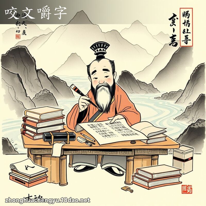 咬文嚼字 配图