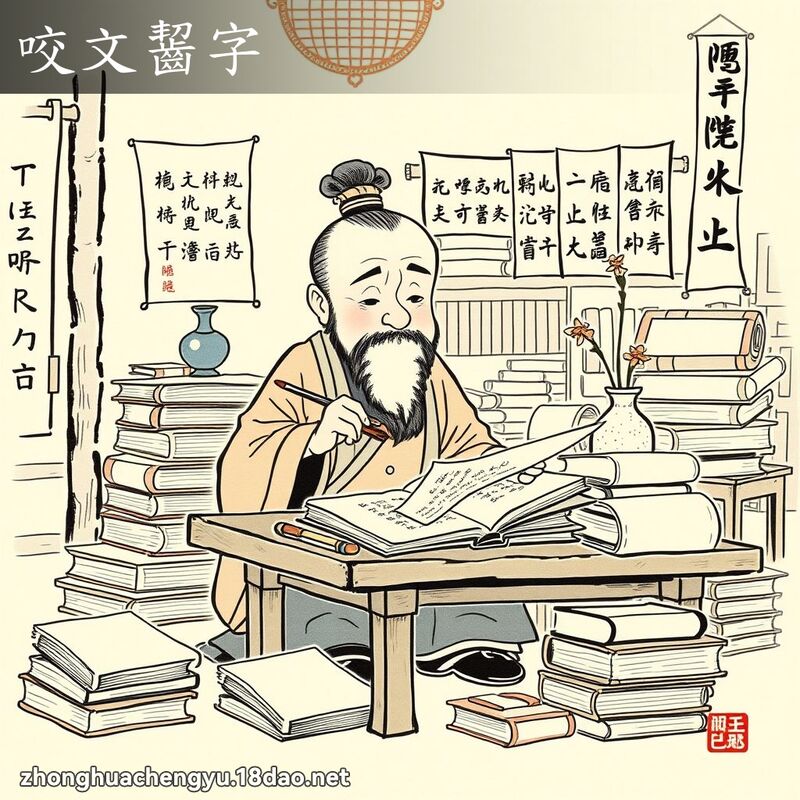 咬文齧字 配图