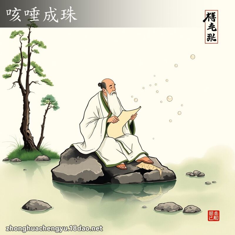 咳唾成珠 配图