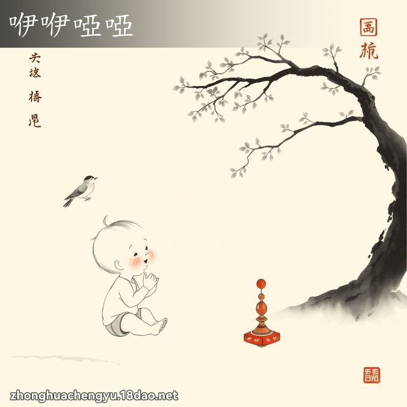 咿咿啞啞 配图
