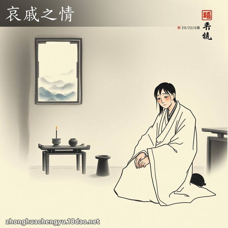 哀戚之情 配图