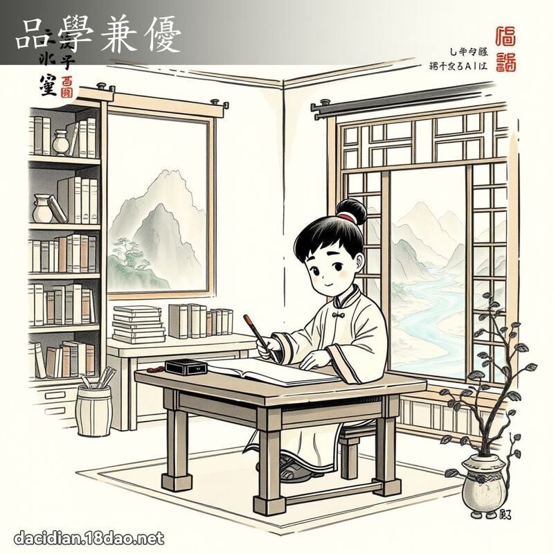品學兼優 - 中華成語配圖