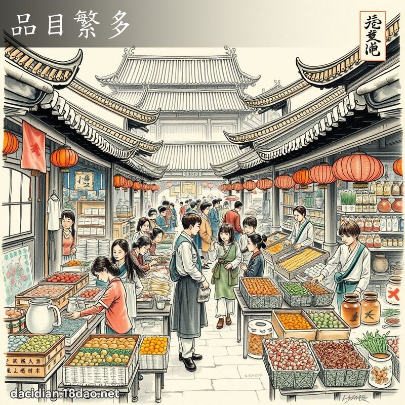 品目繁多 - 中华成语配图