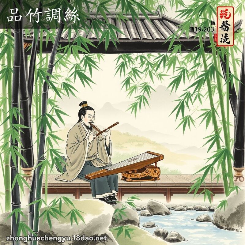 品竹調絲 配图