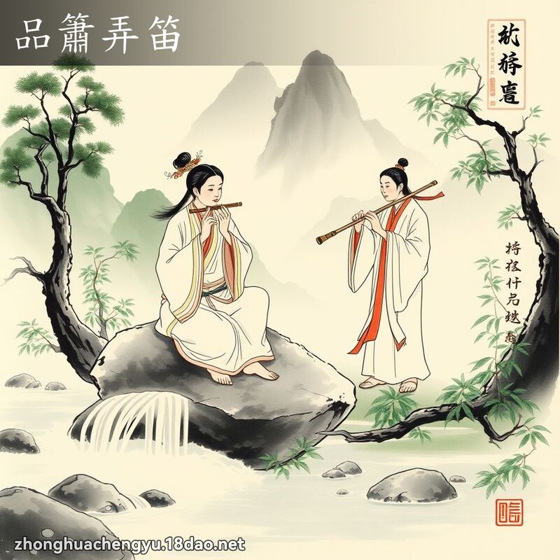 品簫弄笛 配图
