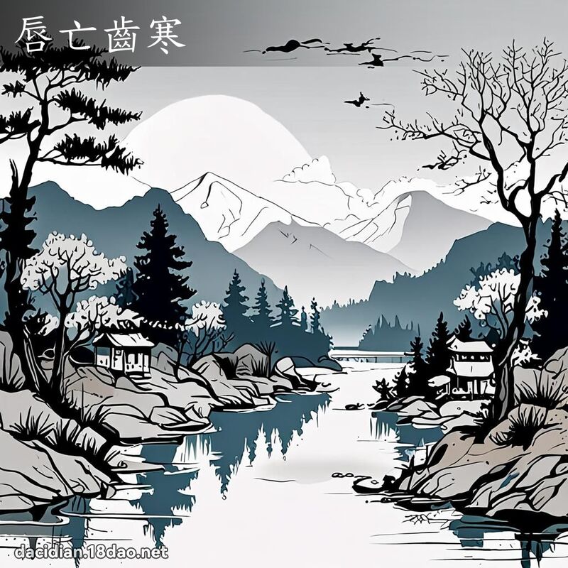 唇亡齒寒 - 中華成語配圖