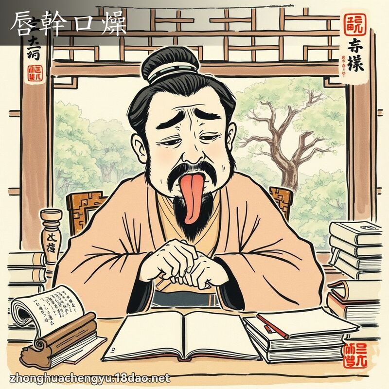 唇幹口燥 配图
