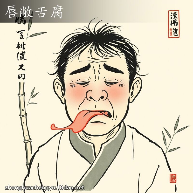 唇敝舌腐 配图