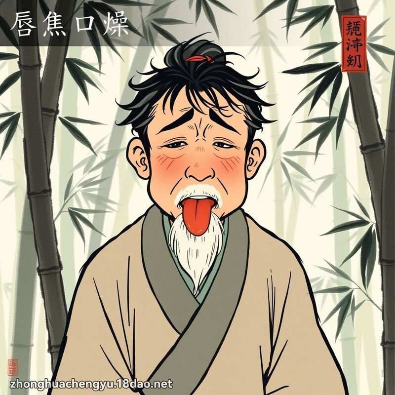 唇焦口燥 配图