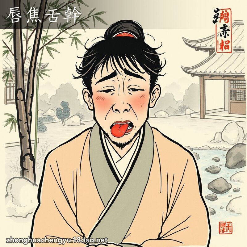 唇焦舌幹 配图