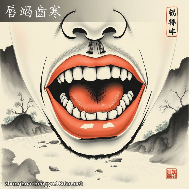唇竭齒寒 配图
