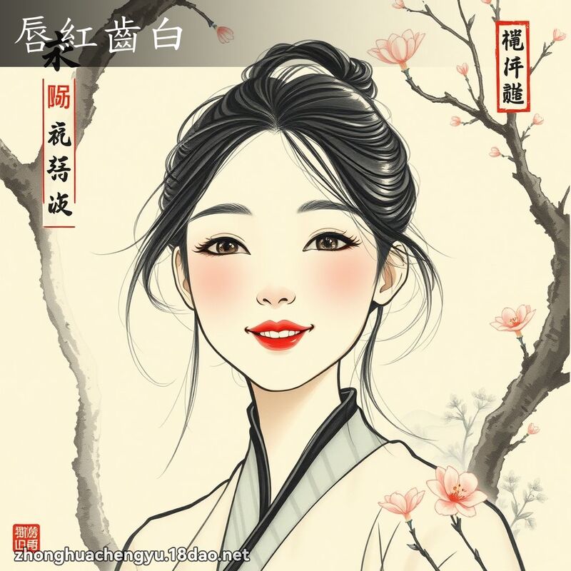 唇紅齒白 配图
