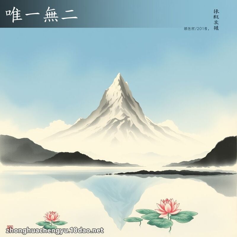 唯一無二 配图