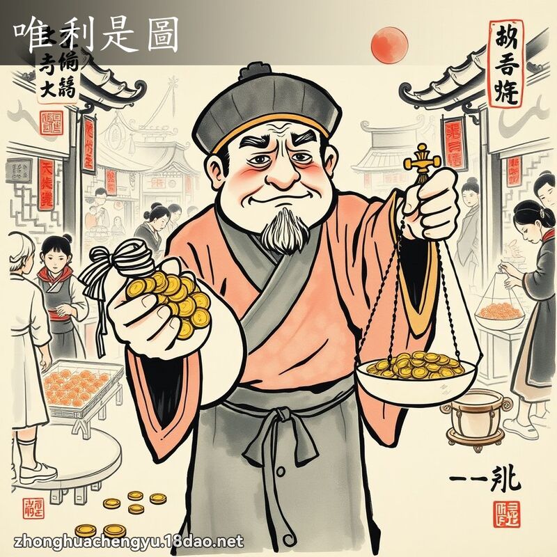 唯利是圖 配图
