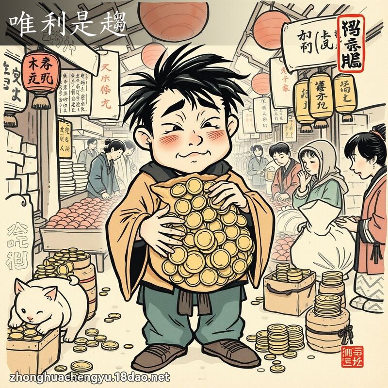 唯利是趨 配图