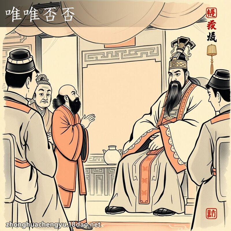 唯唯否否 - 中華成語配圖