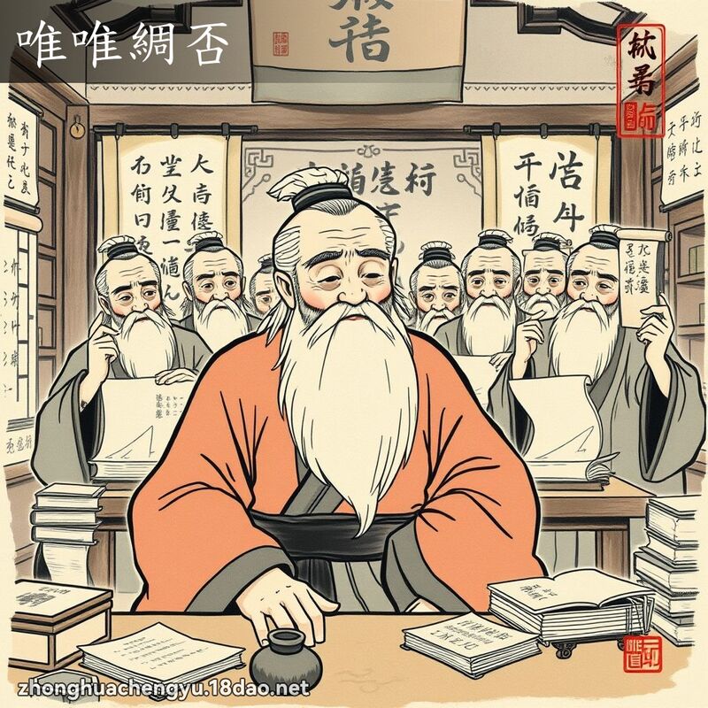 唯唯綢否 配图