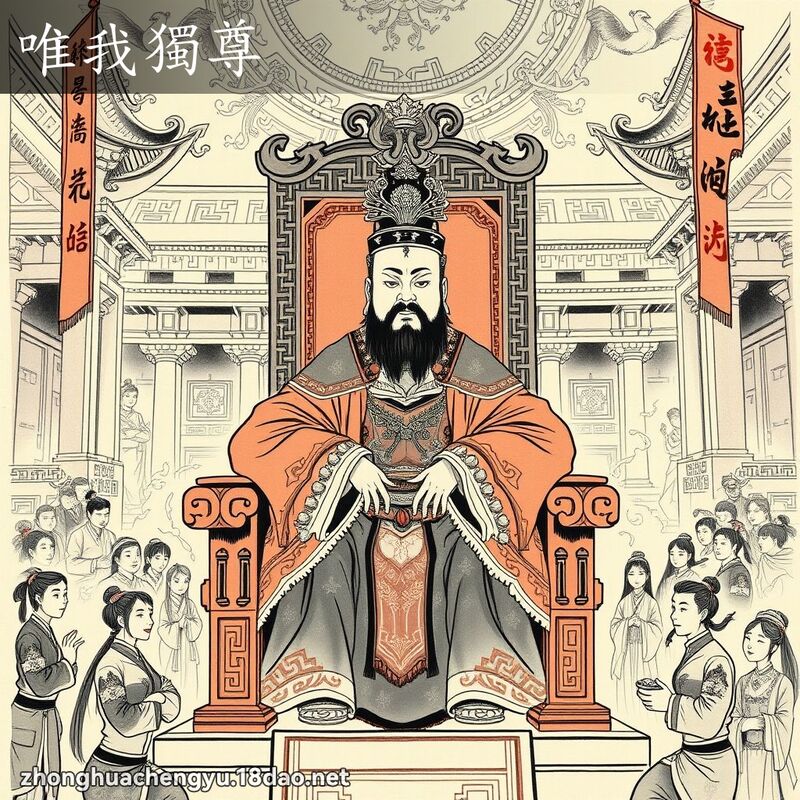 唯我獨尊 - 中華成語配圖