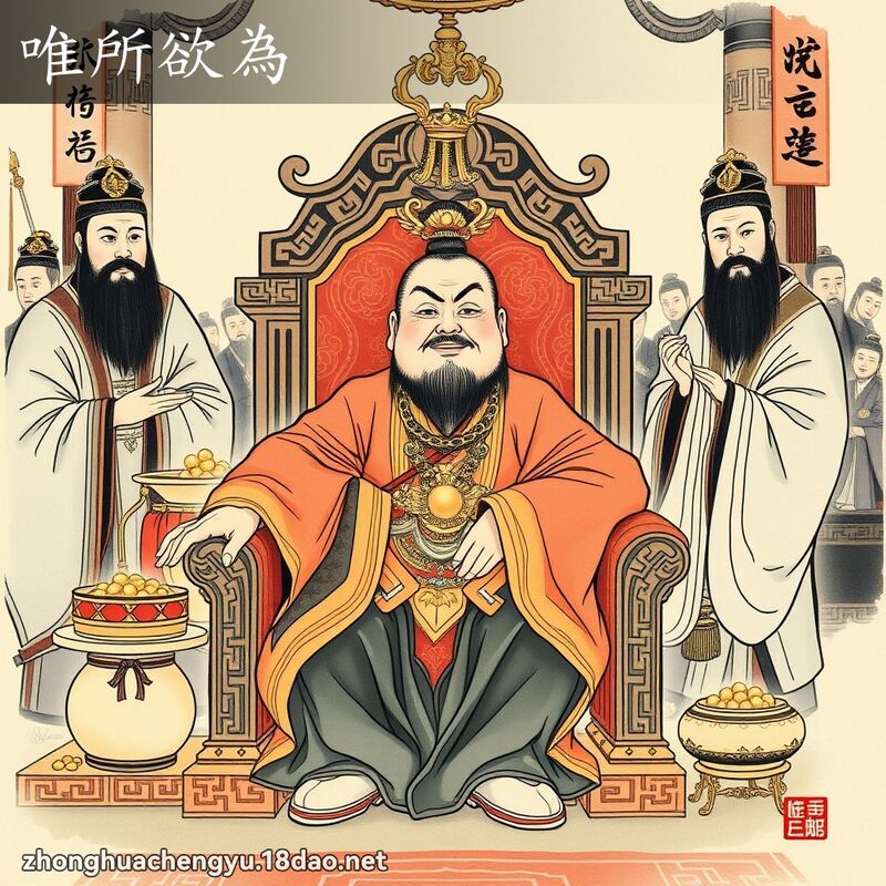 唯所欲為 - 中華成語配圖