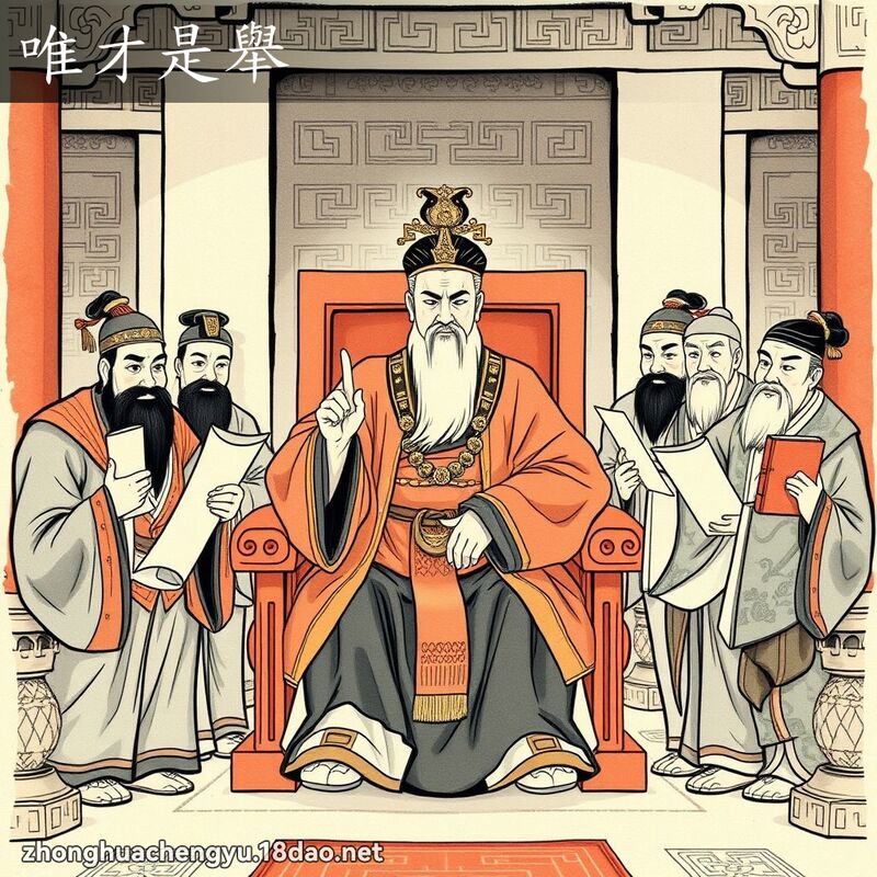 唯才是舉 - 中華成語配圖