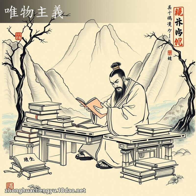 唯物主義 - 中華成語配圖