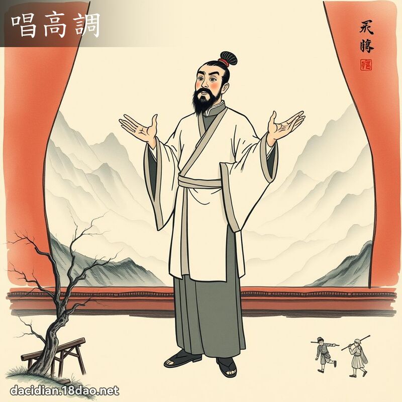 唱高调 - 中华成语配图