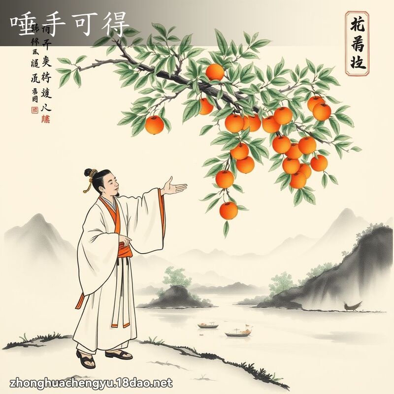 唾手可得 配图
