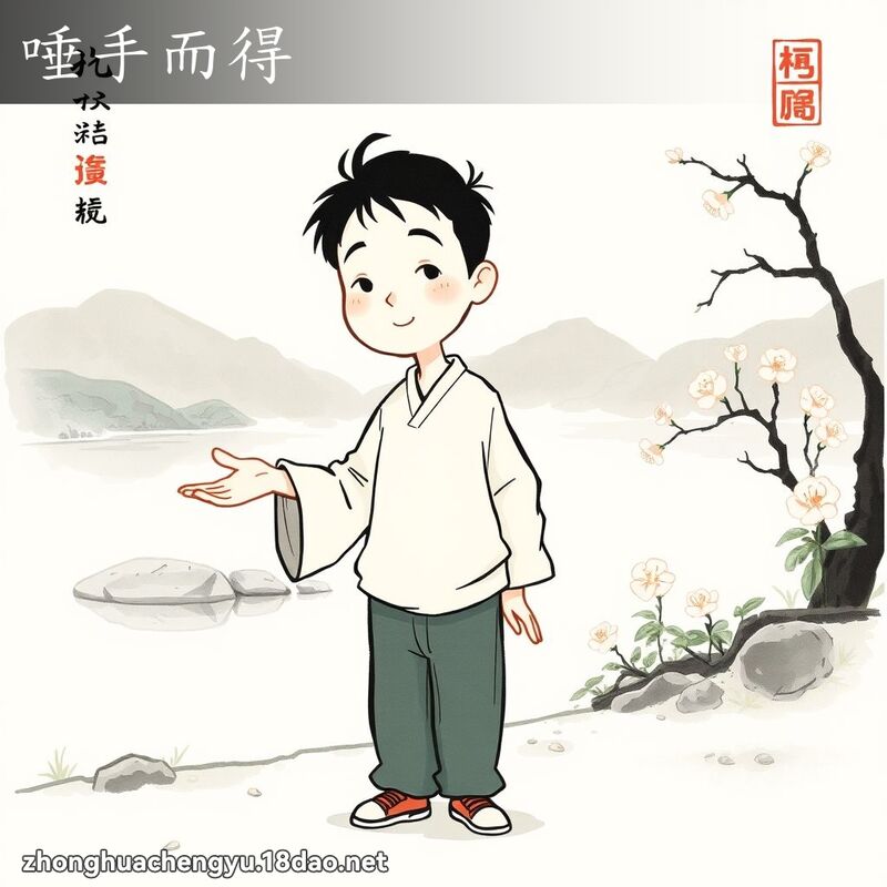 唾手而得 配图