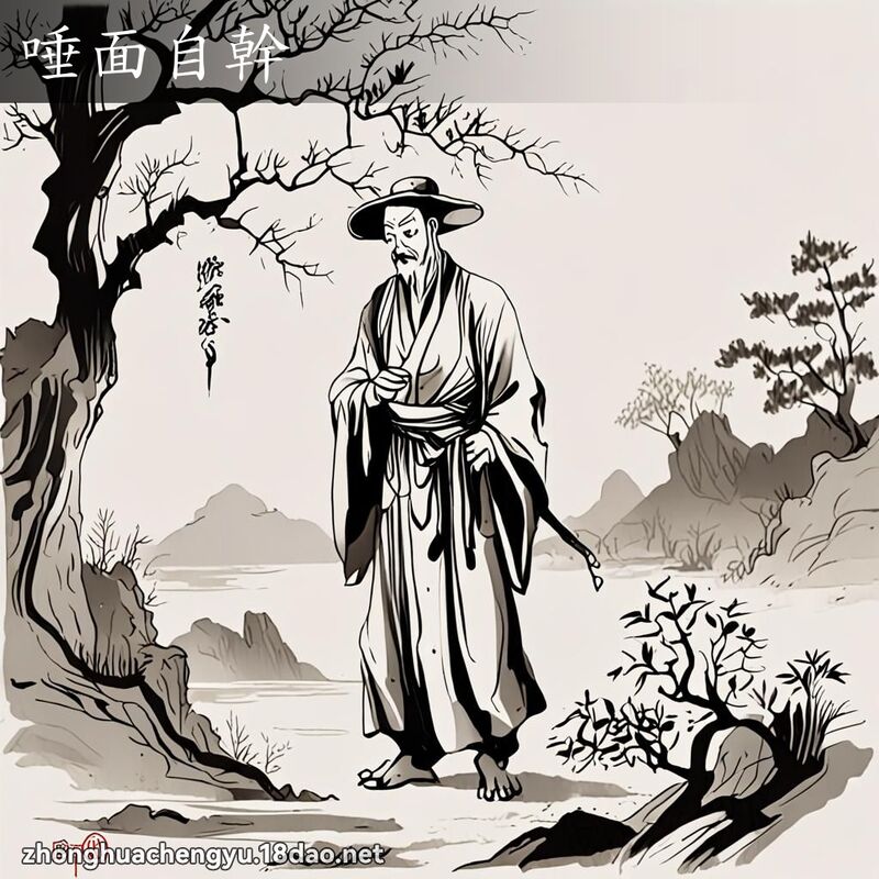 唾面自幹 配图