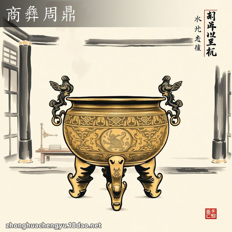 商彝周鼎 配图