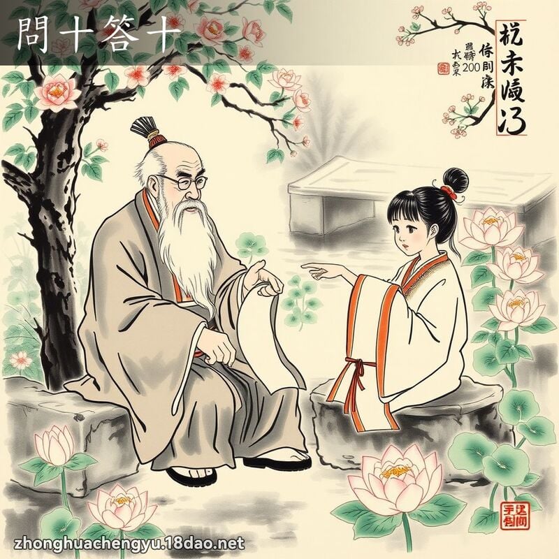 問十答十 配图