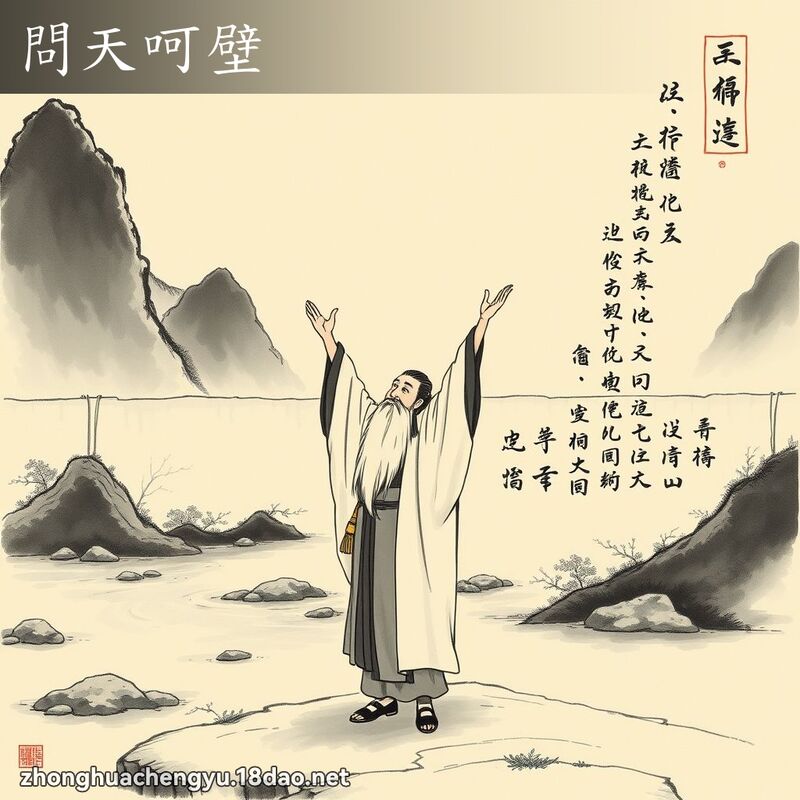 問天呵壁 配图