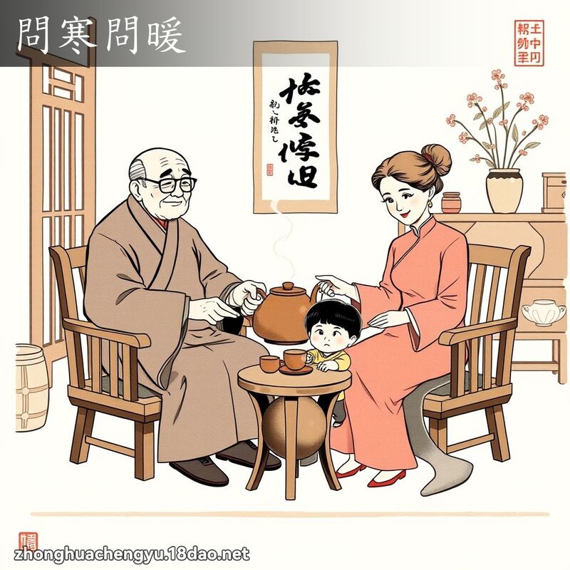 問寒問暖 配图